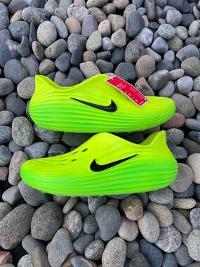 🔥 Nike Reactx Rejuven8 Sneaker Neon Green Slip-On Foam Swoosh Size 12 HV5060-300